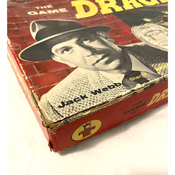 VTG The Game of Dragnet TV Series Jack Webb Board Game Transogram - Picture 3 of 13